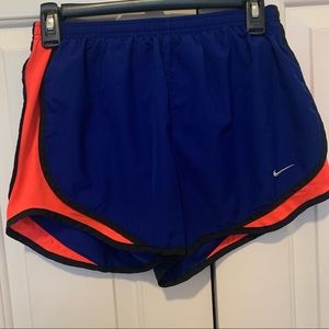 Blue and Pink Nike Running/Athletic Shorts